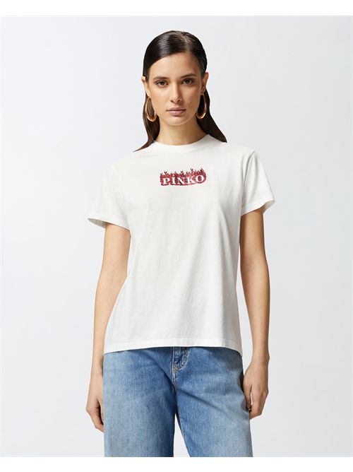 t-shirt woman white PINKO | 105050A2D6/Z05